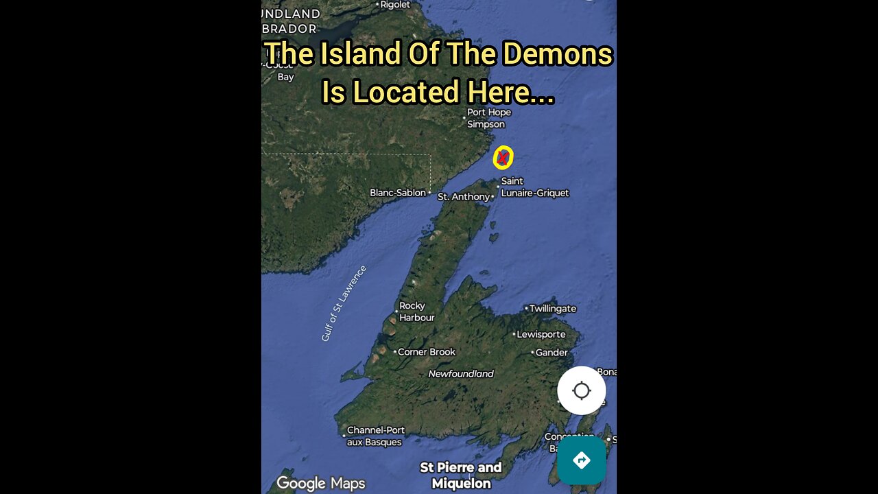 Based On Knowledge And Old Maps, The Mythical Island Of The Demons Is Located Here... (X)