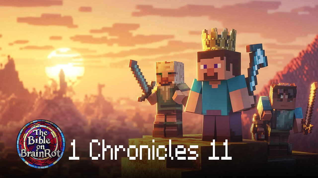 1 Chronicles 11 – David Becomes King & Mighty Men Assemble | The Bible on BrainRot