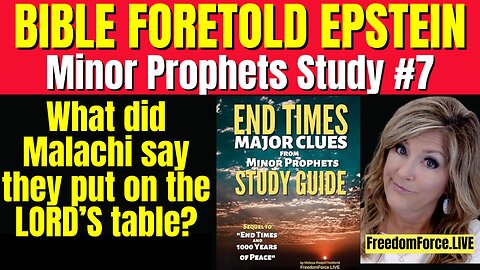 #007 08-09-25 LIVE Minor Prophets STUDY GROUP #07 on Chapter #07 – Epstein foretold by Malachi