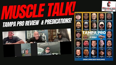 Muscle Talk! TAMPA PRO REVIEW & PREDICATIONS!