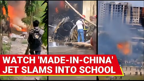 China-Made Fighter Jet EXPLODES; Multiple Casualties After Aircraft Slams Into Dhaka School