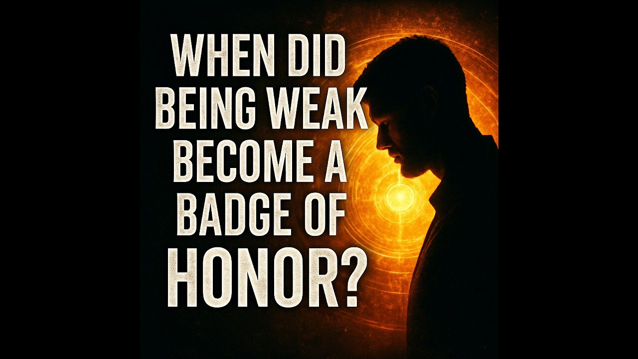 When did being weak become a badge of honor?