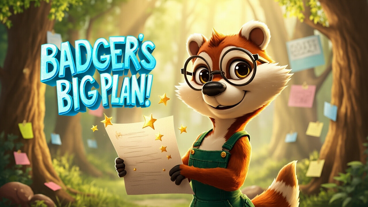 Badger’s Big Plan 🦡✨ | PopSoar Original Song for Kids