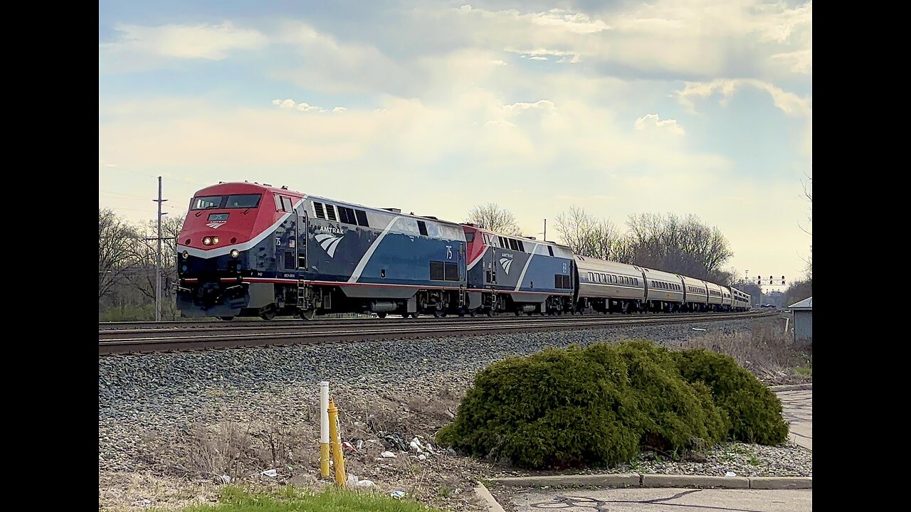 Amtrak Floridian with P42's in Charger Paint Scheme