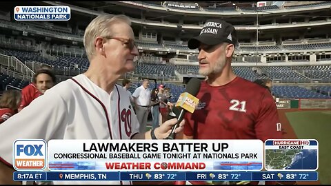 Joining Steve Doocy on Fox Weather to Discuss the Congressional Baseball Game