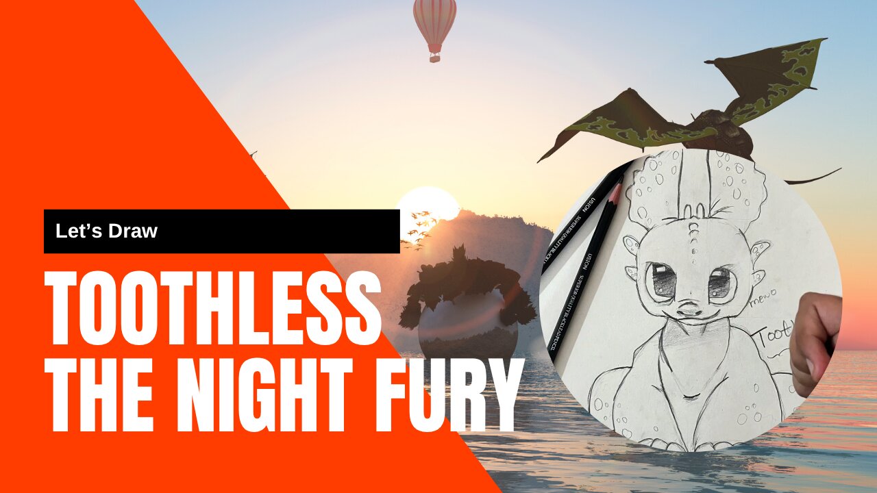 How to Draw TOOTHLESS NIGHT FURY EASY! 🐉 Simple Dragon Drawing by a Kid! ✨