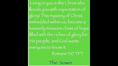 We reign in life by Christ 3*