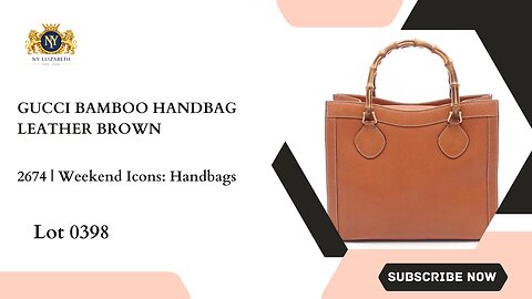 GUCCI BAMBOO HANDBAG LEATHER BROWN