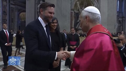 VICE PRESIDENT JD VANCE🇺🇸🏛️👩‍❤️‍👨📸MEET VATICAN POPE IN ROME🔱⛪️⚜️💫