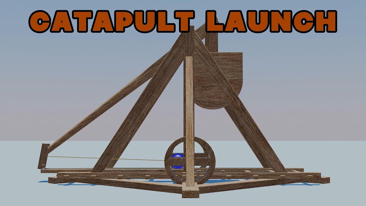 Catapult Launch - A Blender Physics Project