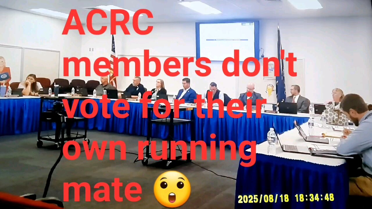 ACRC members fail to vote for their own running mate on the ballot with them this November 😲