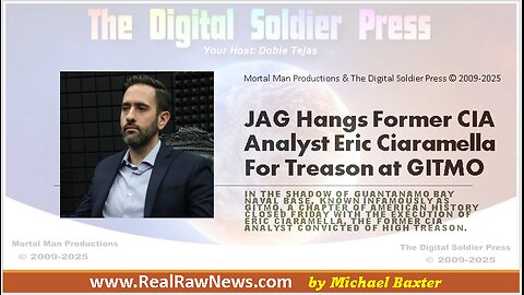 JAG Hangs Former CIA Analyst Eric Ciaramella for Treason at GITMO