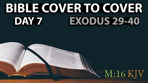 Day 7 | Exodus 29-40 | Bible Cover to Cover
