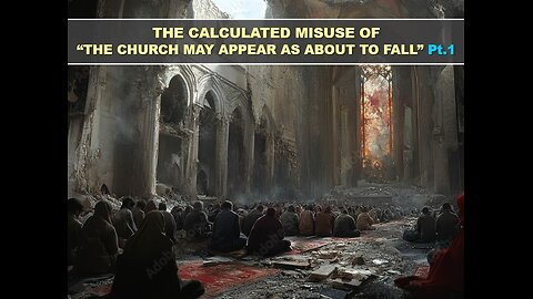 03-08-25 THE CALCULATED MIS-USE OF “THE CHURCH MAY APPEAR AS ABOUT TO FALL” Pt.1 By Benton Callwood