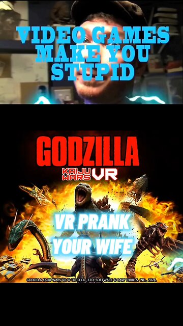 GODZILLA Kaiju Wars VR PRANK ON WIFE goes wrong.