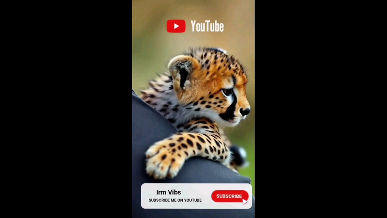 cheetah is so cute ⁉️