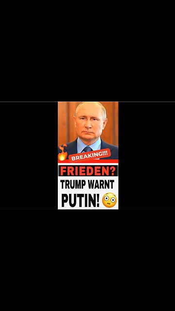 Ultimatum oder Frieden? Trump provoziert, Putin verhandelt! 😳🔥