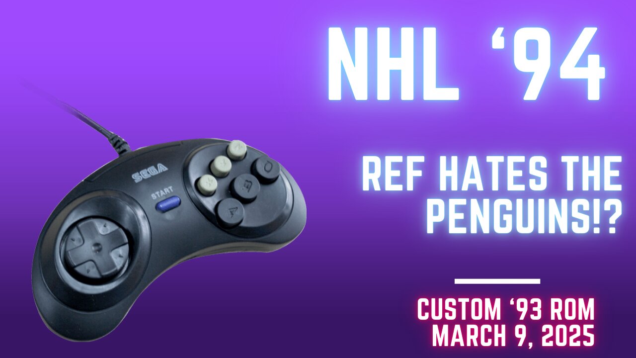 NHL '94 - Sharks vs Penguins - Game 11! (1993 Roster Custom ROM)