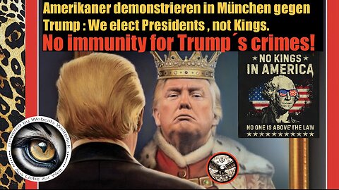 München 14.06.2025 NO KiNGS DEMO GEGEN TRUMP • Amerikaner für Demokratie