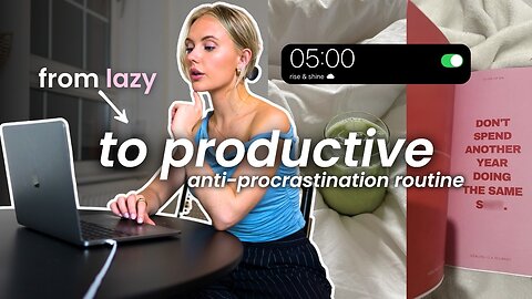 How to STOP PROCRASTINATING & FINALLY GET THINGS DONE | Productivity Tips That ACTUALLY Work