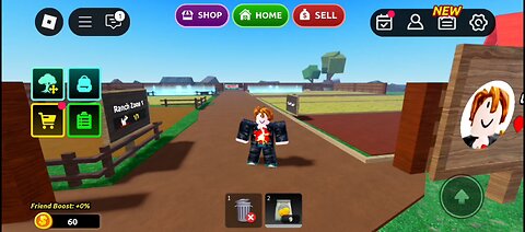 I'm playing Roblox again on the map Grow a Farm, it's really fun