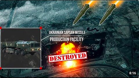 WARNING TO THE WEST! Russian missiles destroyed the German-funded Ukrainian Sapsan missile production facility