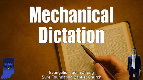 Mechanical Dictation | Evangelist Justin Zhong