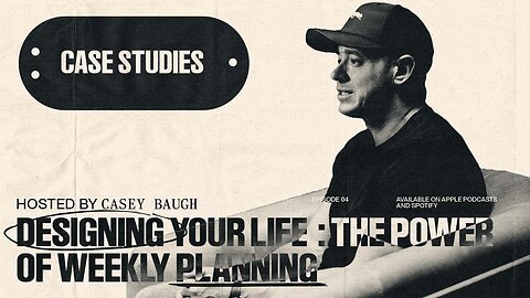 DESIGNING YOUR LIFE | THE POWER OF WEEKLY PLANNING