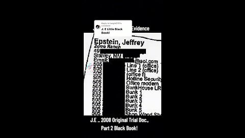 The Epstein list... which doesn't exist apparently