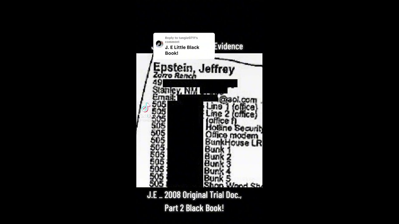 The Epstein list... which doesn't exist apparently