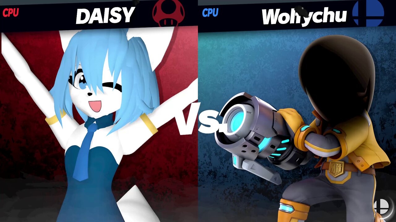 Wolfychu (Daisy) vs Wolfychu (Mii Gunner) [Chaos Kid Member Req] SSBU Quickie -By whittney/vistachu