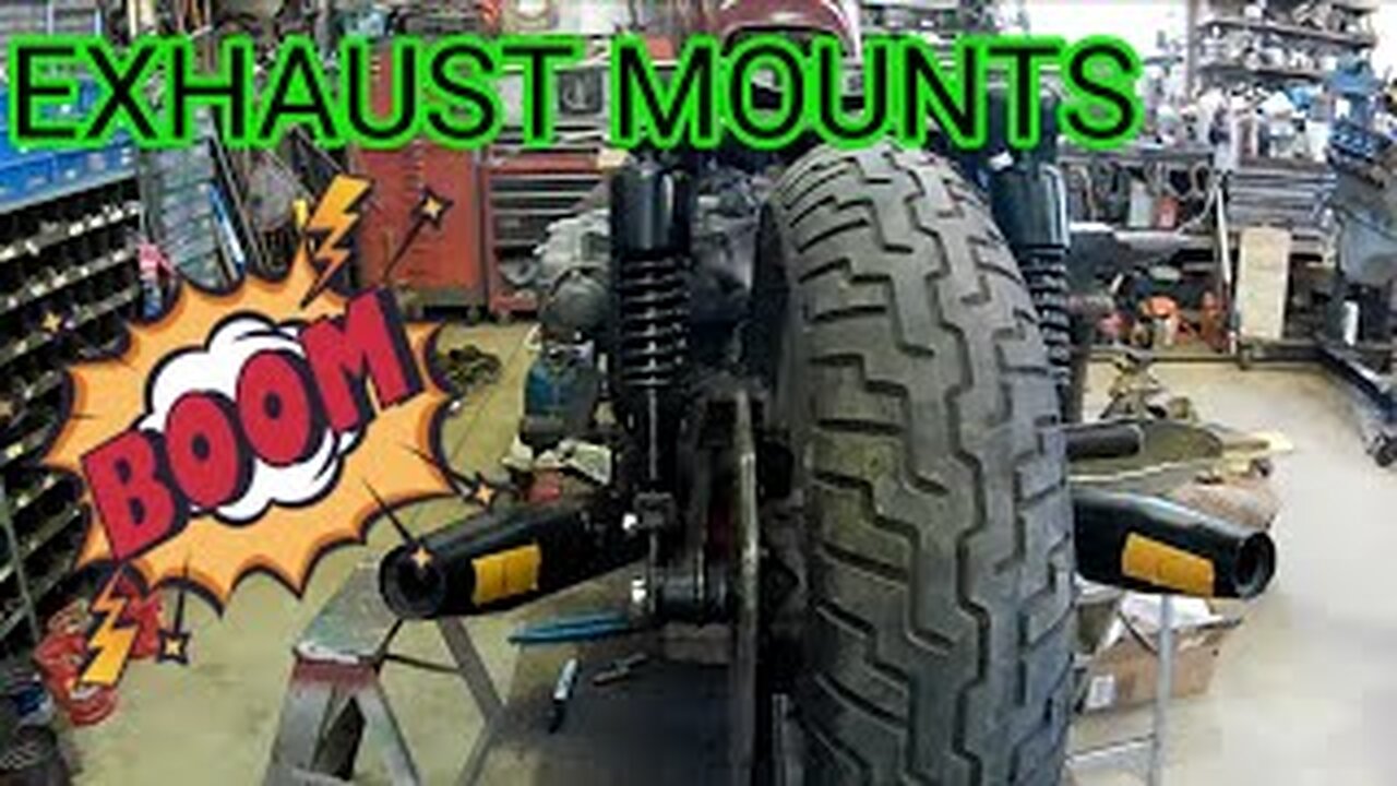 Custom Honda GL1000 Exhaust Mounting Bracket Fabrication