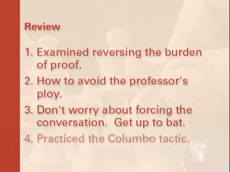 This is Tactics in defending the Faith, a system that can be used to redpill or destroy.