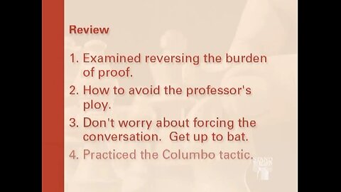 This is Tactics in defending the Faith, a system that can be used to redpill or destroy.