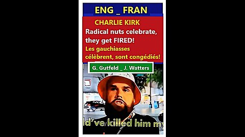 (Trad. français) CHARLIE KIRK _ FASCISM, people get fired __ G. Gutfeld, J. Watters (Fox)