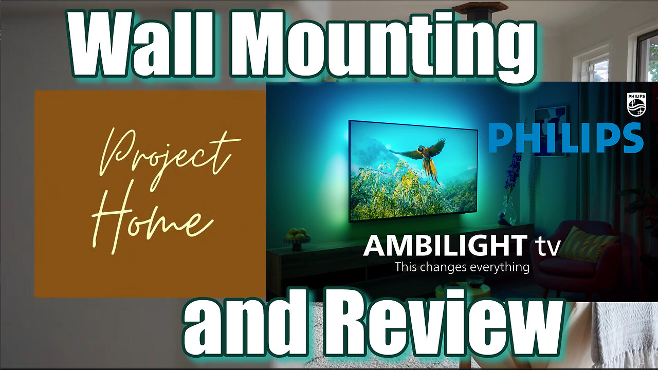 Philips Ambilight 55" TV Unboxing, Wall Mount & First Impressions!