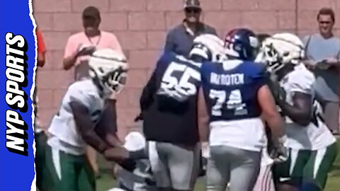 Jets-Giants practice gets violent after tackling incident