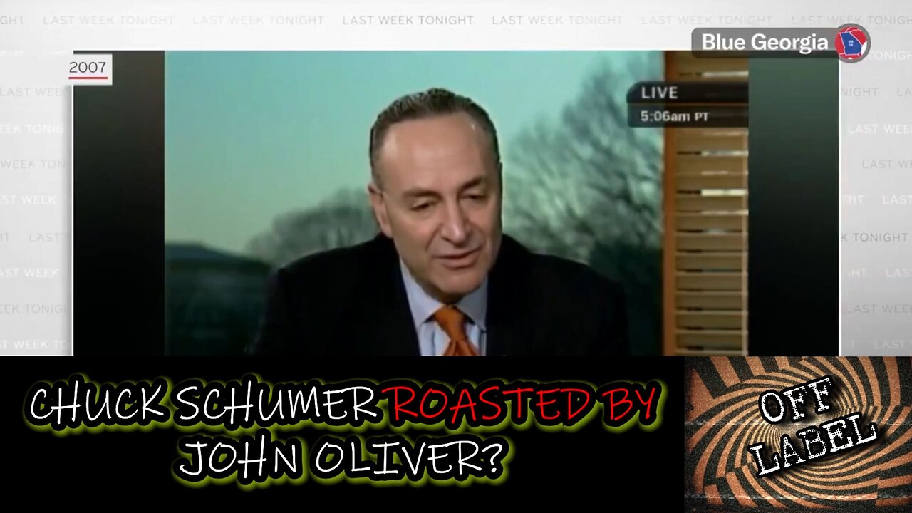 Chuck Schumer Roasted By John Oliver. The Baileys NEVER EXISTED!