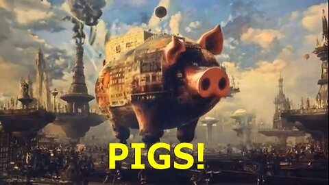 Hueman Instrumentality: Pink Floyd 1977 Album Animals PIGS! (A.I. Music Video)
