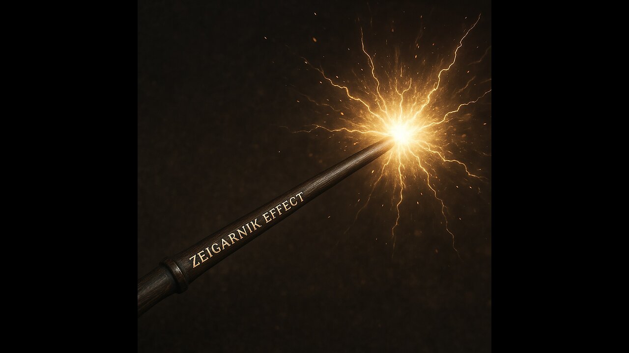 Zeigarnik Effect - Truly a bit of rare magic