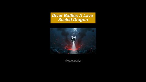 Scuba Diver Battles Lava Dragon Inside a Molten Coral Pit –