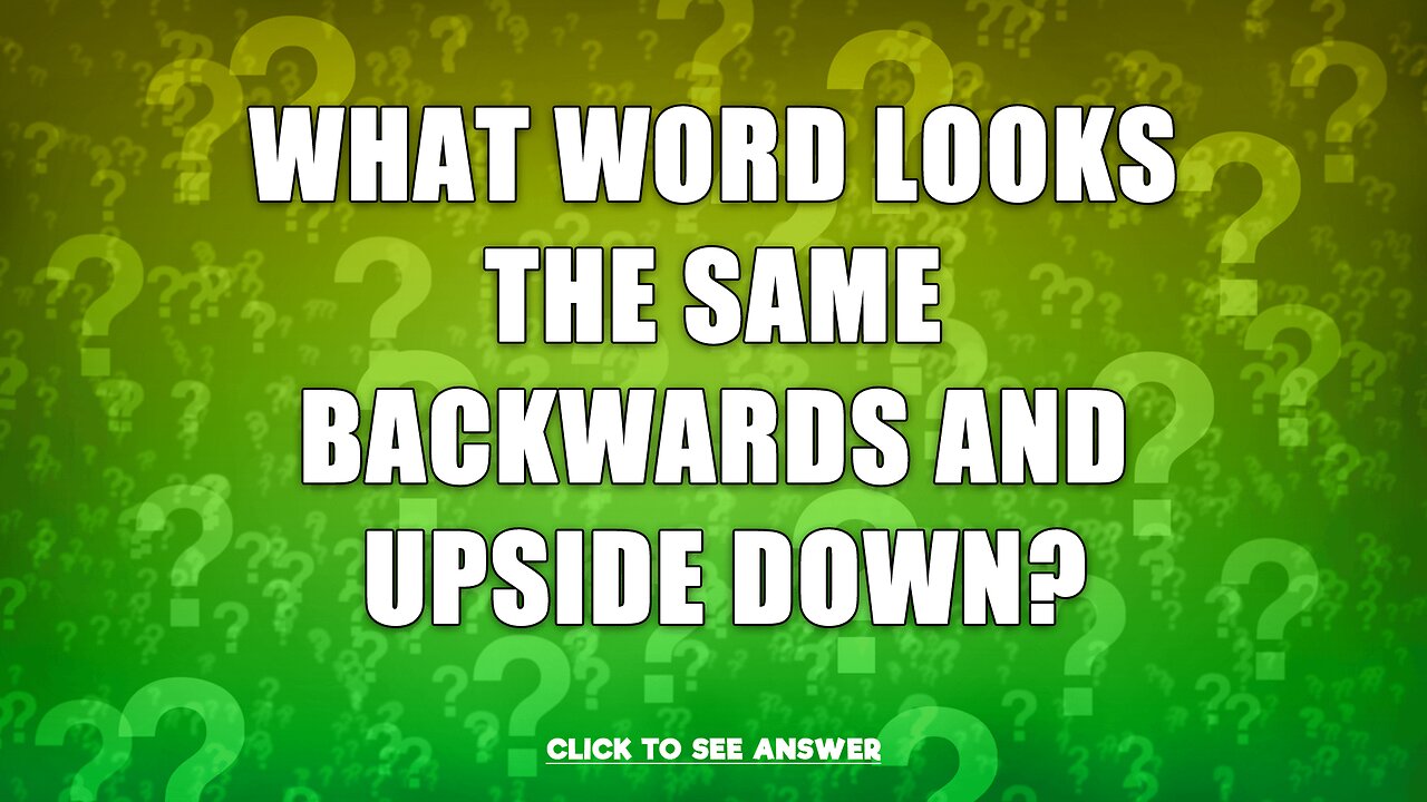 Do you know the answer to this riddle?