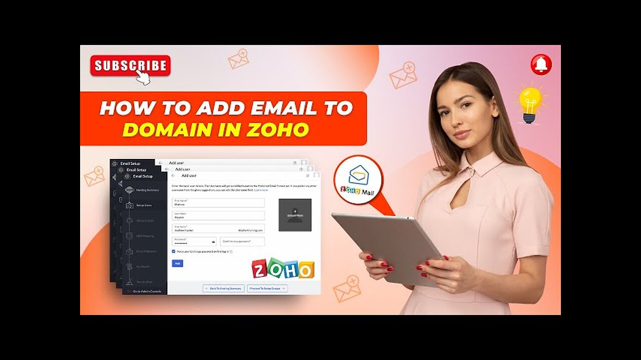 How to Add Email to Domain in Zoho?