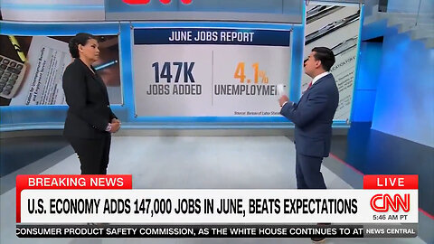 Watch How CNN Reacted To The June Jobs Report… It's Priceless - Part 1