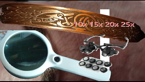 #haul, 3,magnifying glasses, ,medical copper ring,