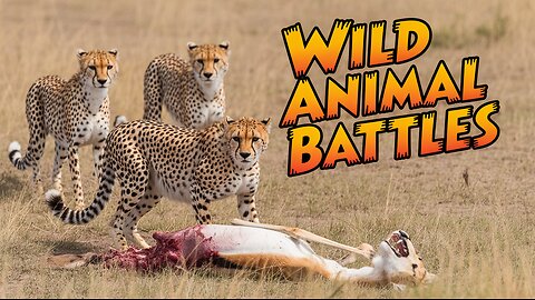 Cheetah Trapped by Crocodile | Wild Animal Battle