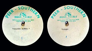"Silver Wings/Love" - Unknown Artist (196?) Unreleased Psych/Pop 'Peer-Southern' Acetate 45rpm Sides A&B