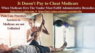 It Doesn't Pay to Cheat Medicare
