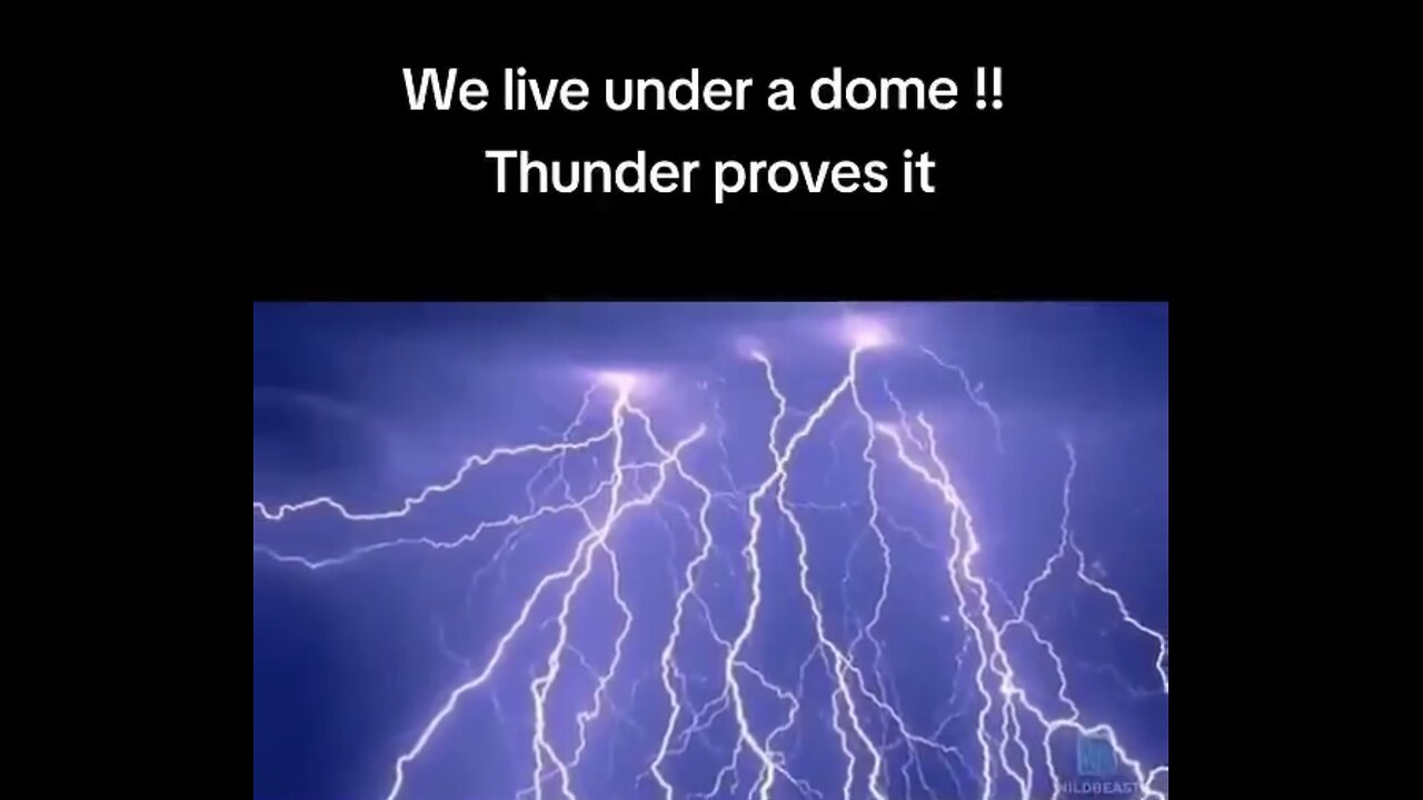 We live under a dome !! Thunder proves it