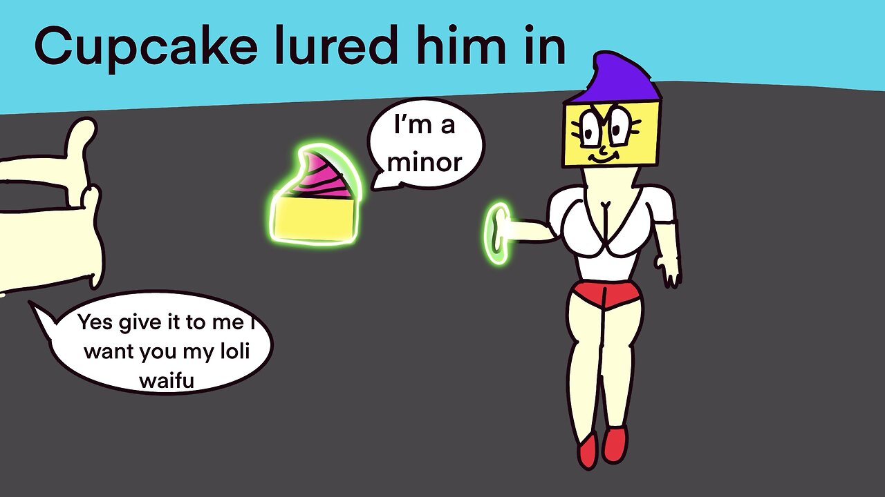 Cupcake lured him in